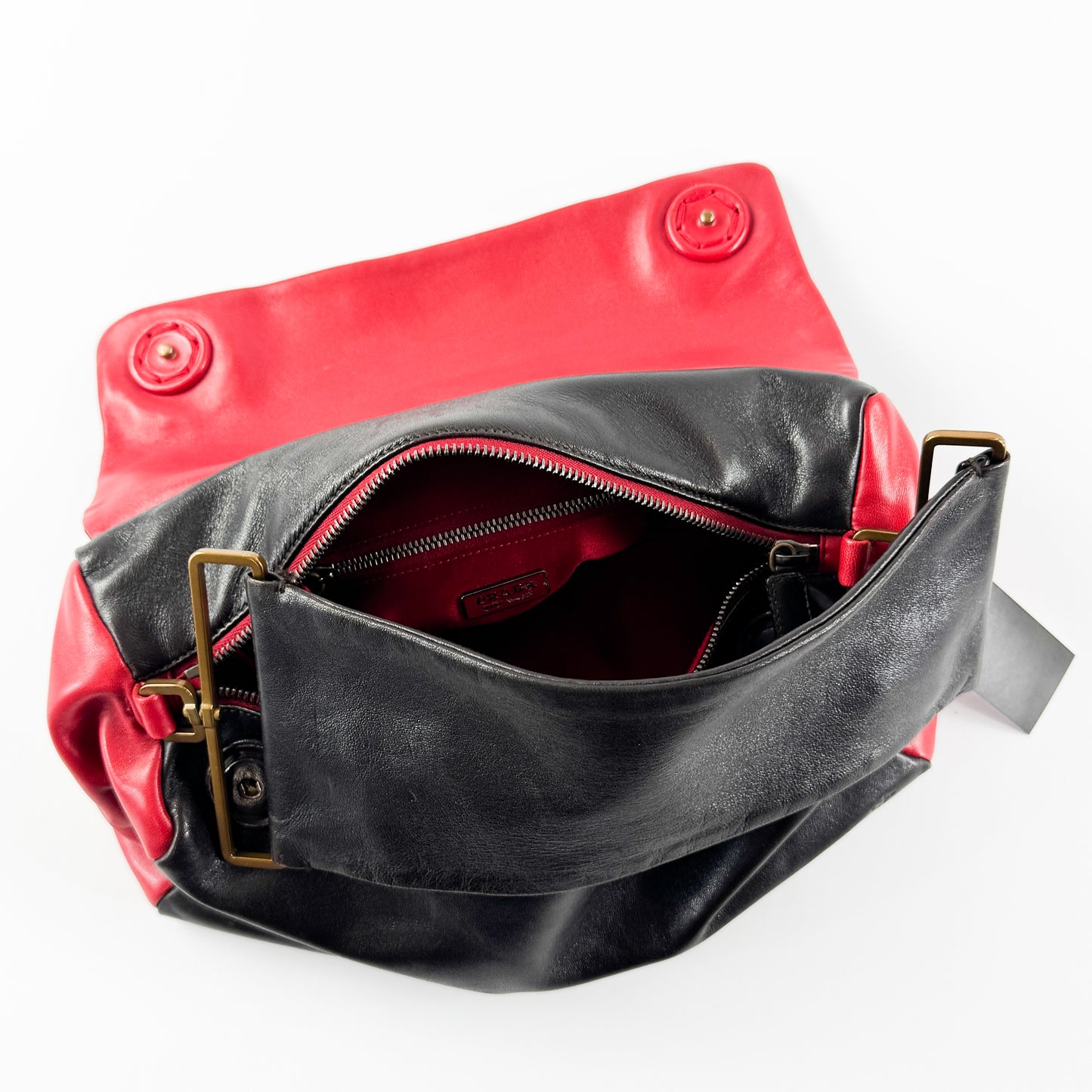 Prada Rectangular Leather Bag with Flat Handle SS2001