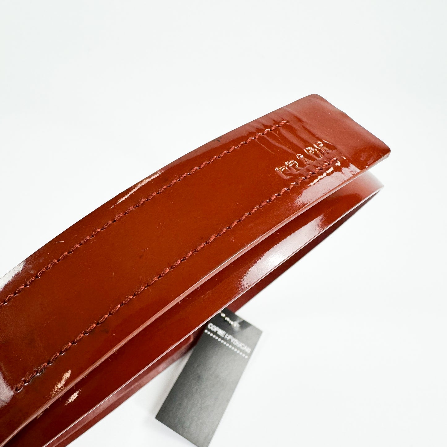 Prada Patent Leather Runway Belt FW1999