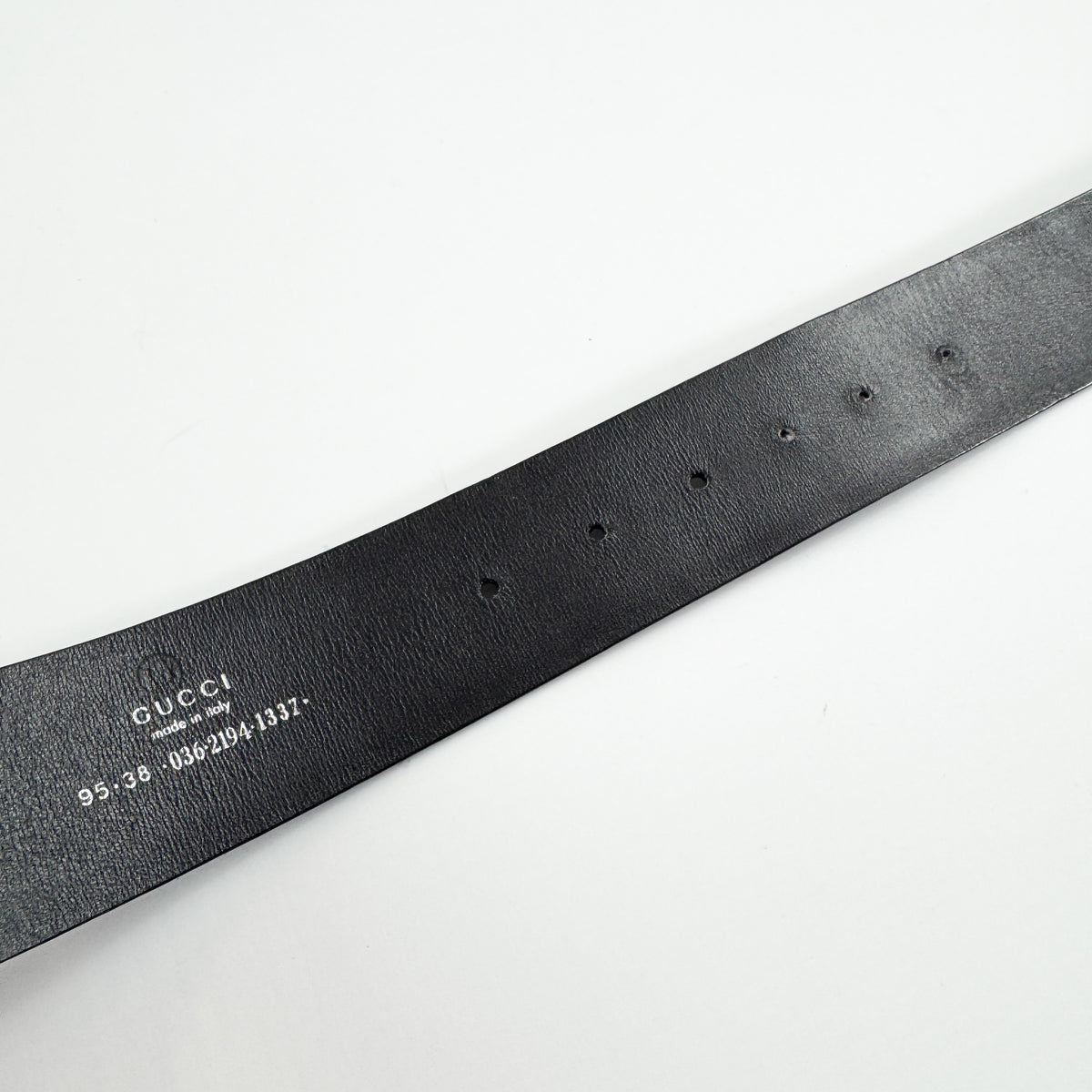Gucci by Tom Ford Suede Leather Belt with Large Silver Buckle 2000s