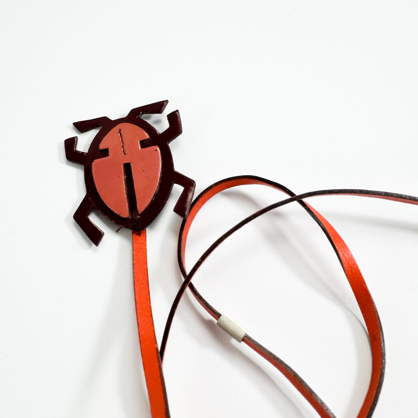 Prada Patent Leather Beetle Charm FW1999