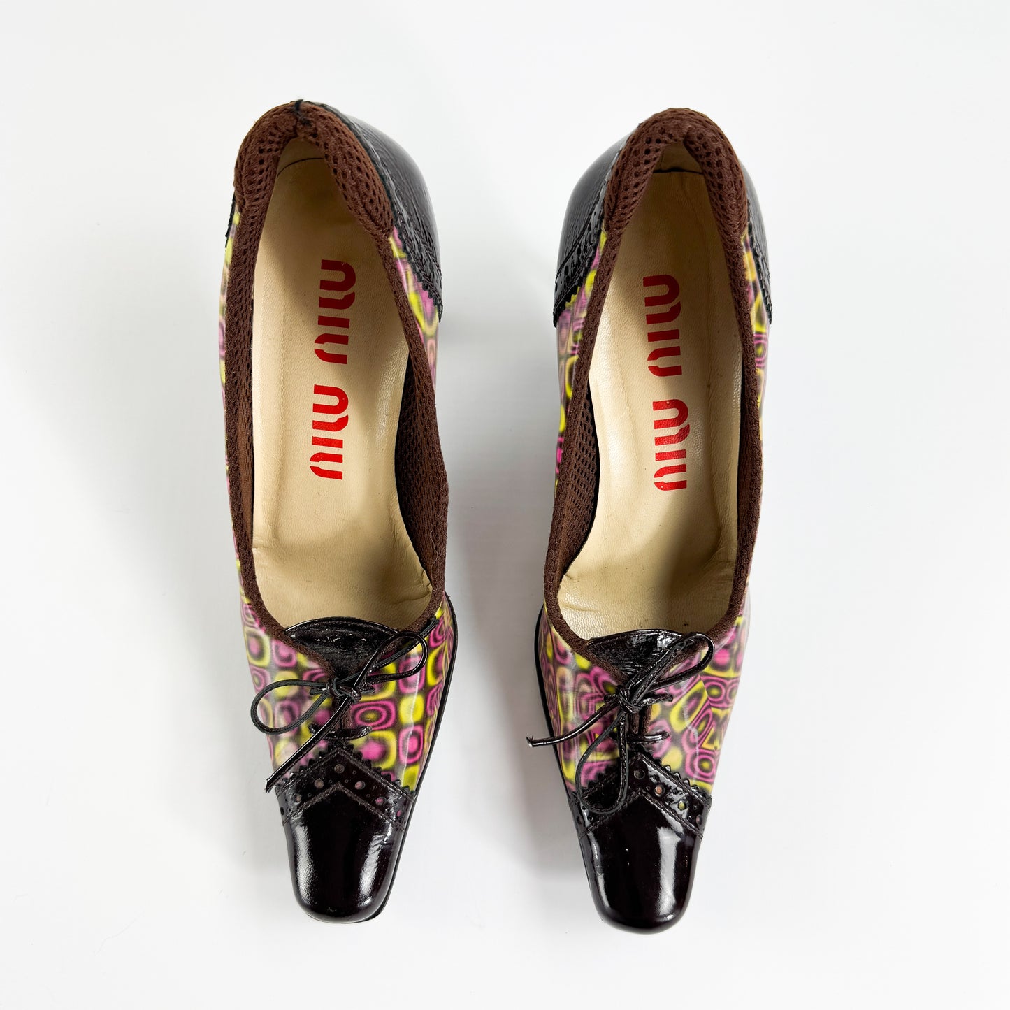 Miu Miu Holographic Patent Leather Heels FW1999