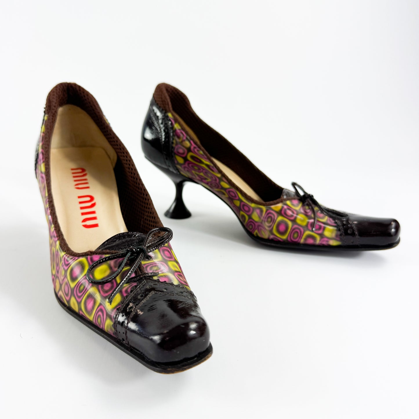 Miu Miu Holographic Patent Leather Heels FW1999