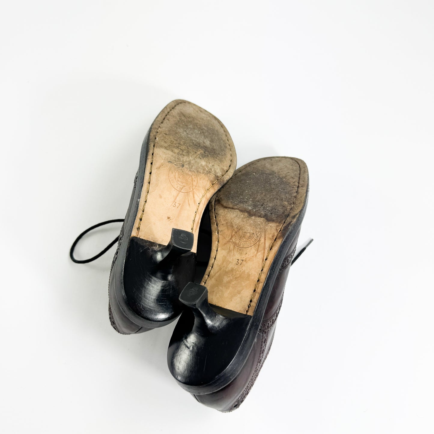 Ann Demeulemeester Kitten Heel Oxfords 2000s