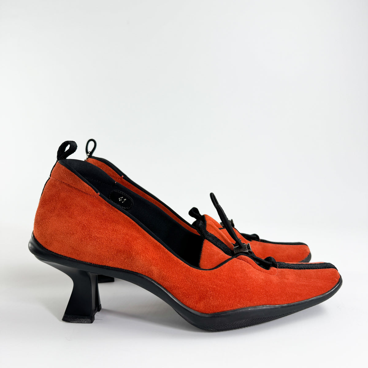 Prada Sporty Suede Leather Runway Heels FW1999