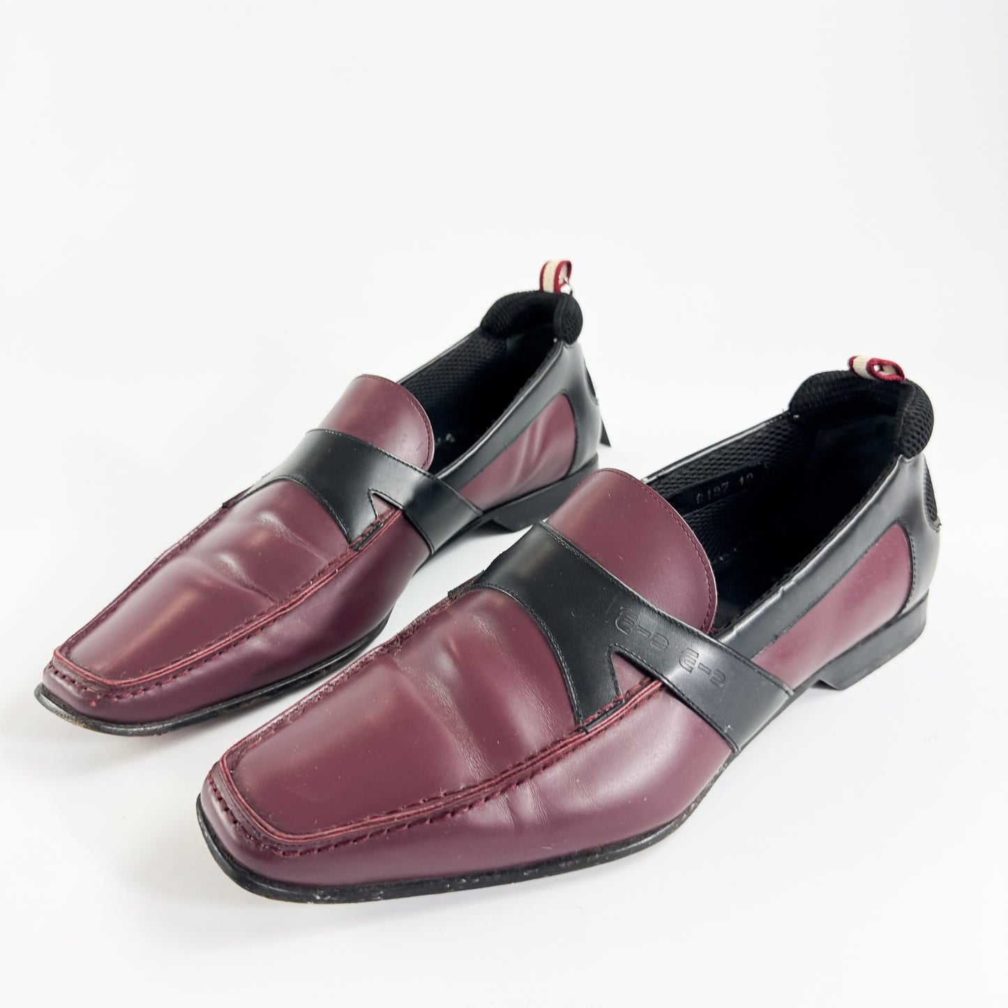 Miu Miu Men's Burgundy Black Sporty Dress Shoes SS2000