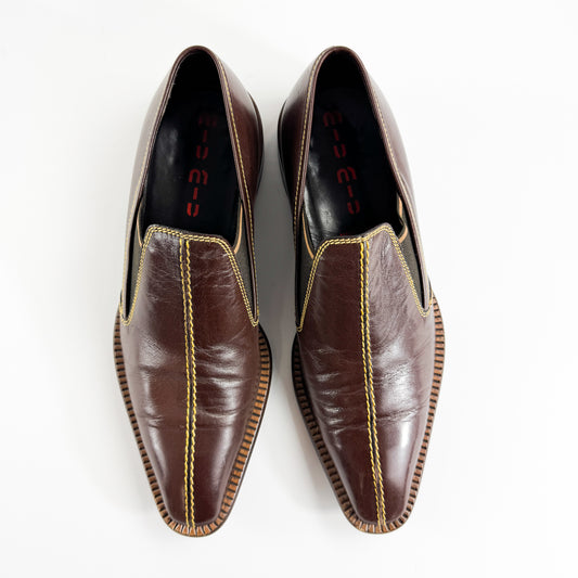 Miu Miu Men's Brown Leather Dress Shoes SS2000