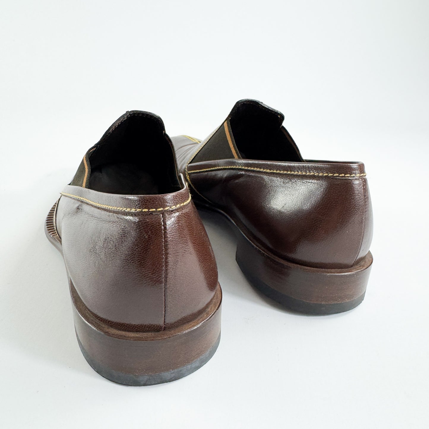 Miu Miu Men's Brown Leather Dress Shoes SS2000