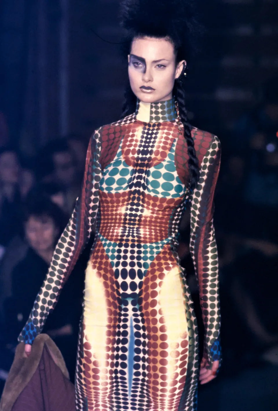 Jean Paul Gaultier Cyberdot Zip-Up Dress SS2022