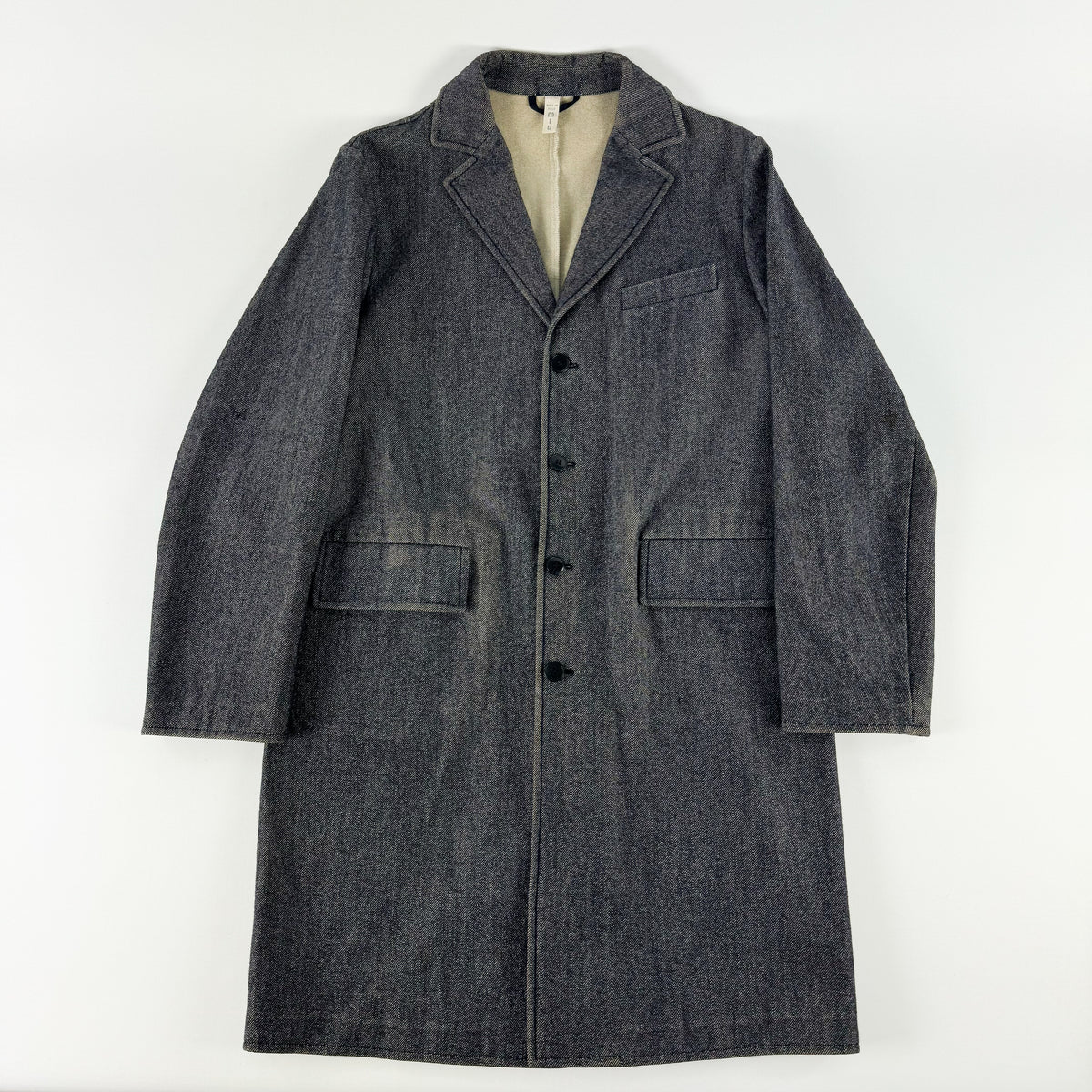Miu Miu Gray Denim Coat FW2000