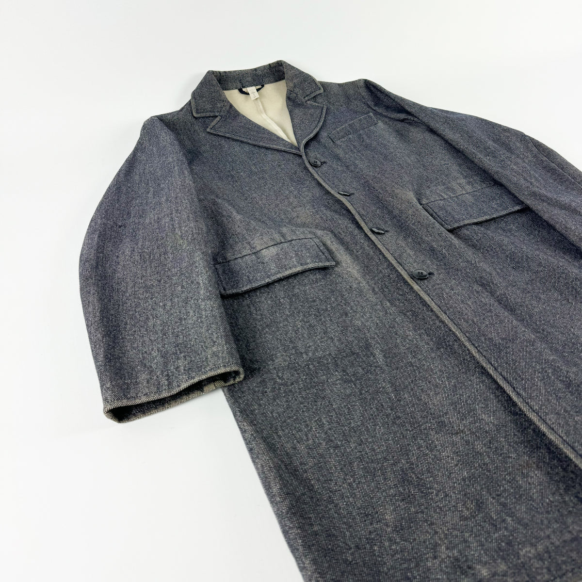 Miu Miu Gray Denim Coat FW2000