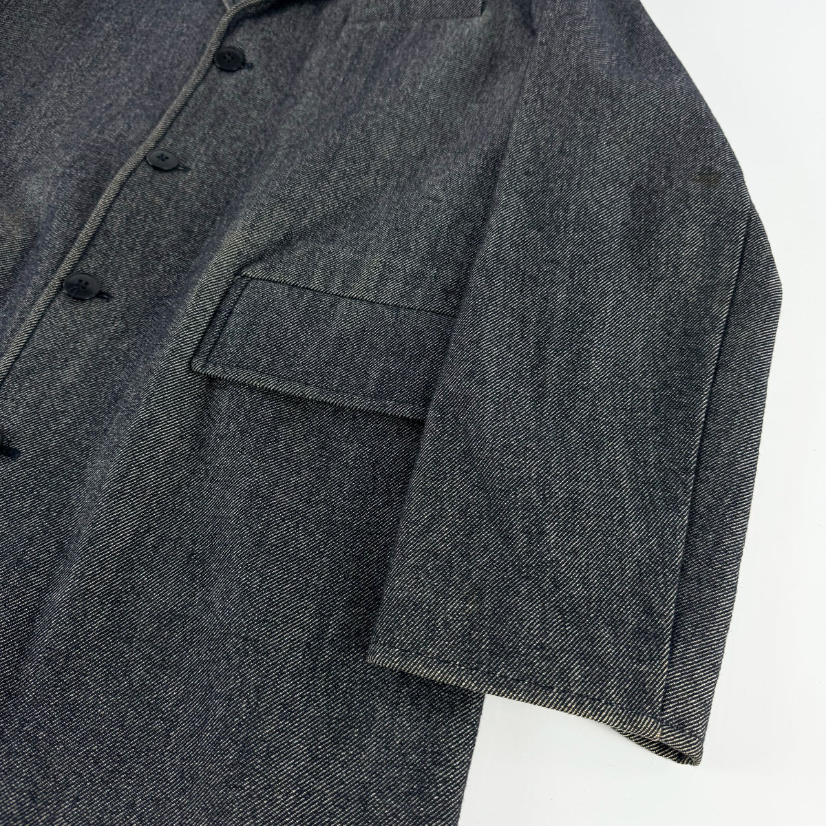 Miu Miu Gray Denim Coat FW2000