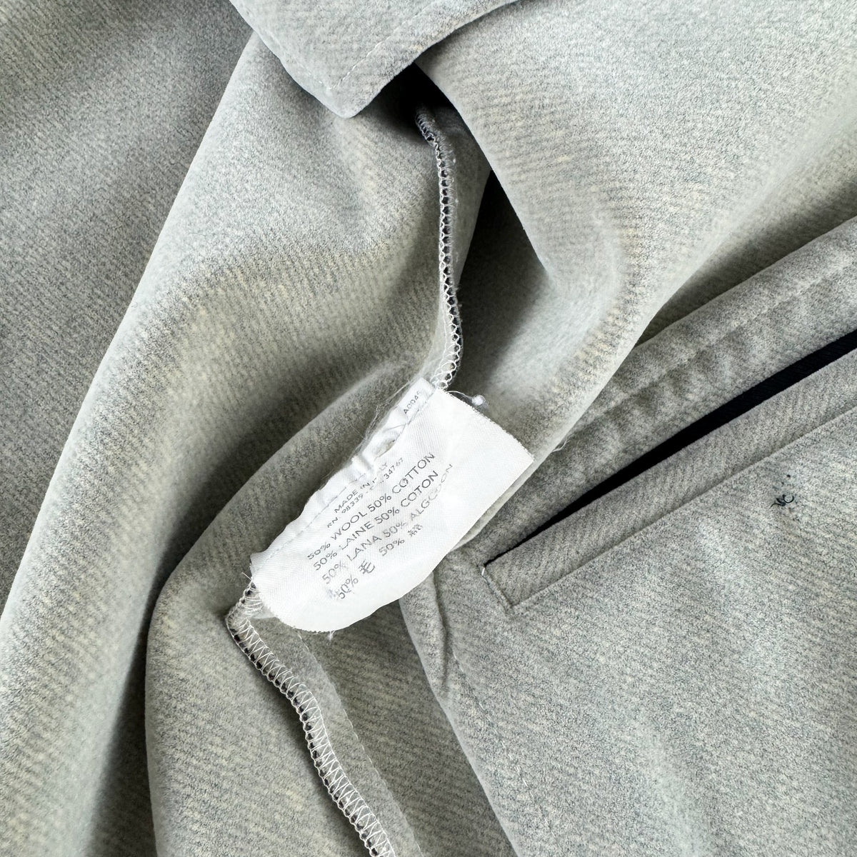 Miu Miu Gray Denim Coat FW2000