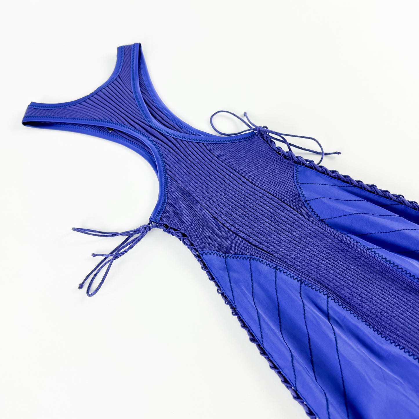 Jean Paul Gaultier Violet Lace-Up Dress SS1992