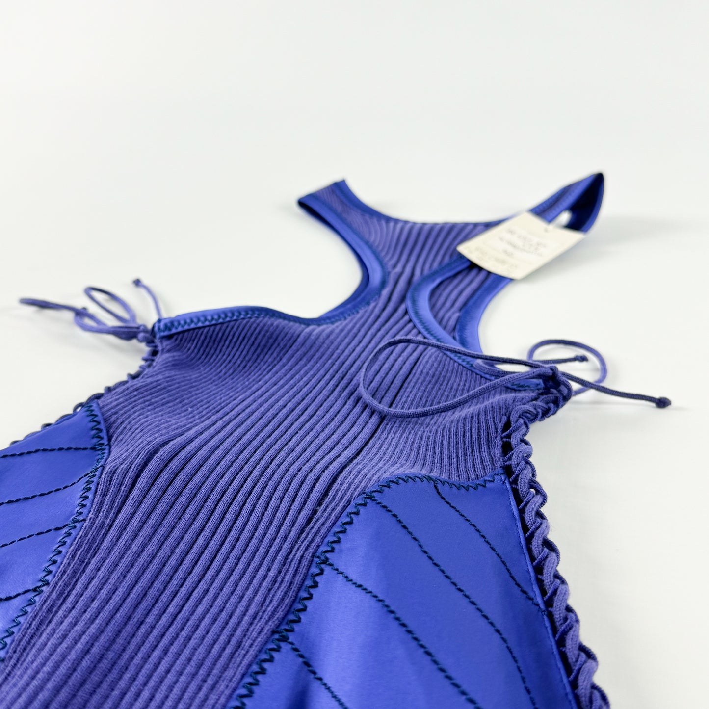 Jean Paul Gaultier Violet Lace-Up Dress SS1992