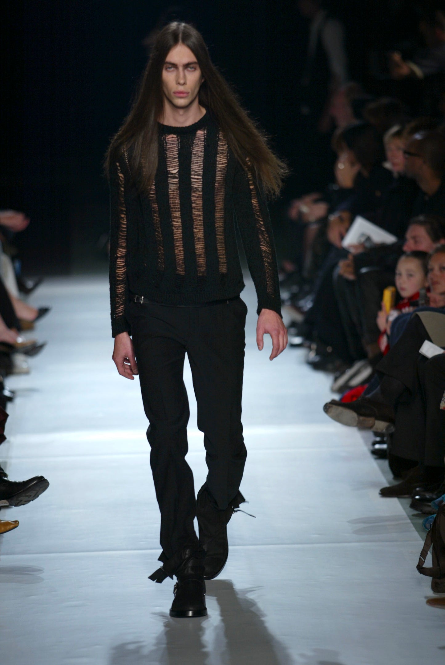 Ann Demeulemeester Distressed Open Knit Jumper SS2003