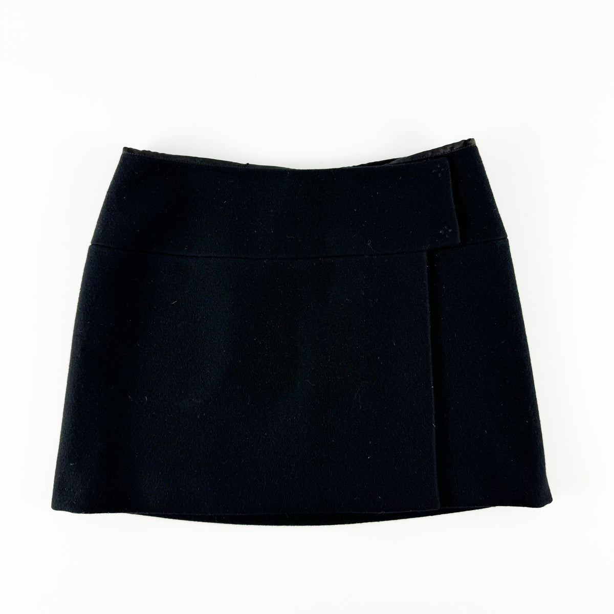 Miu Miu Wool Mini Wrap Skirt FW1998