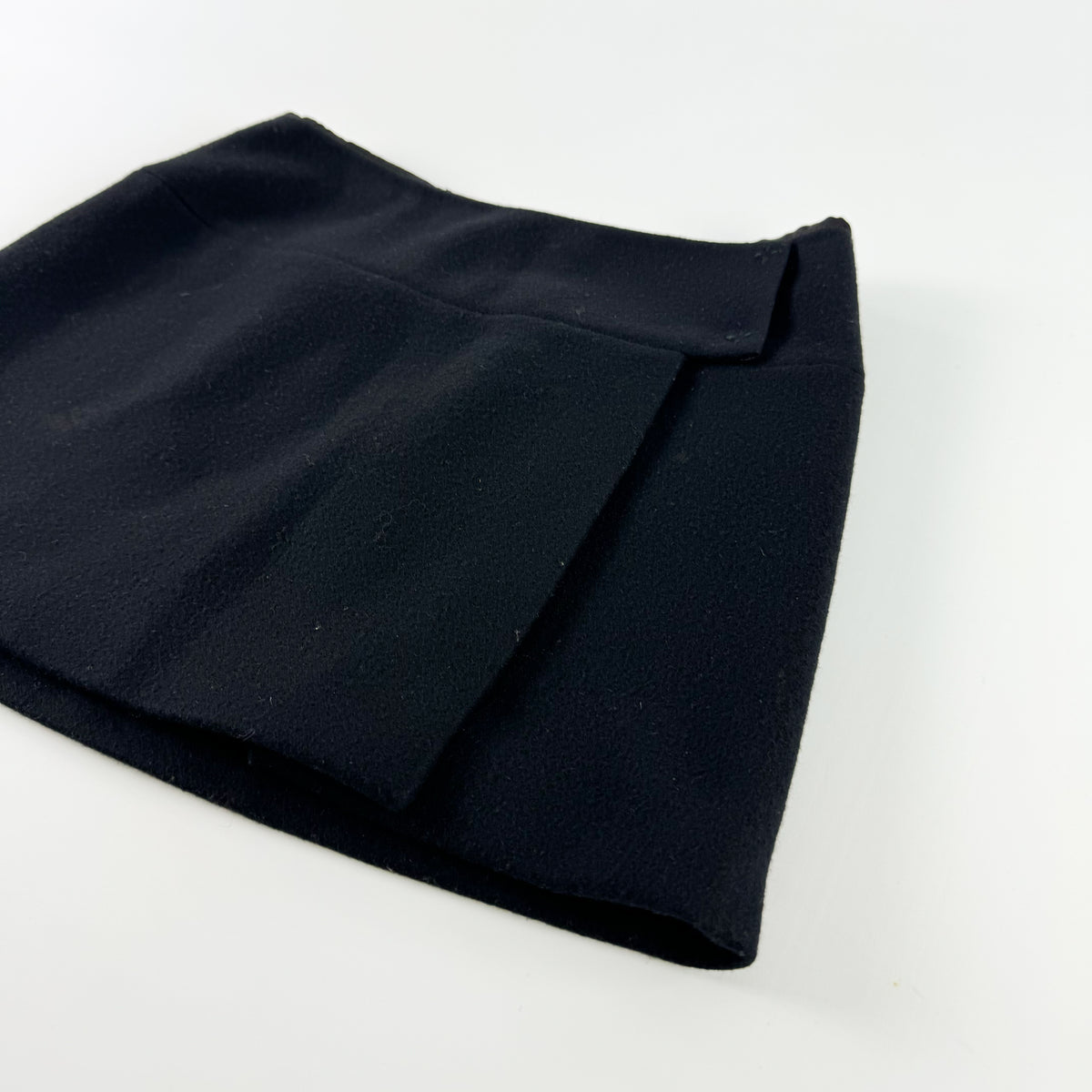Miu Miu Wool Mini Wrap Skirt FW1998