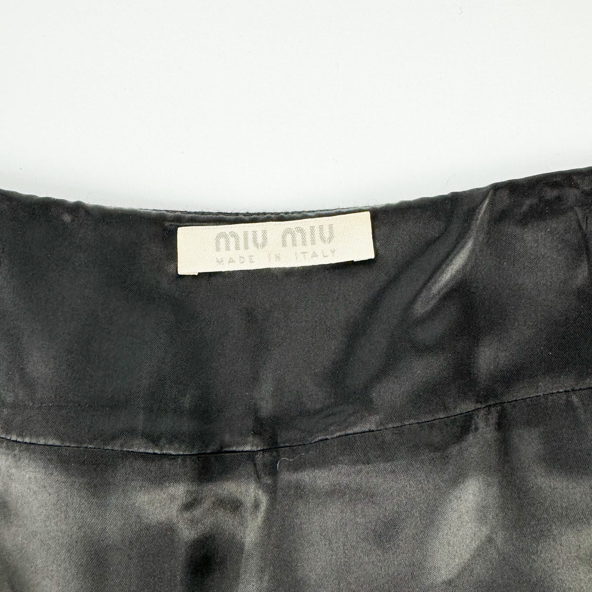 Miu Miu Wool Mini Wrap Skirt FW1998