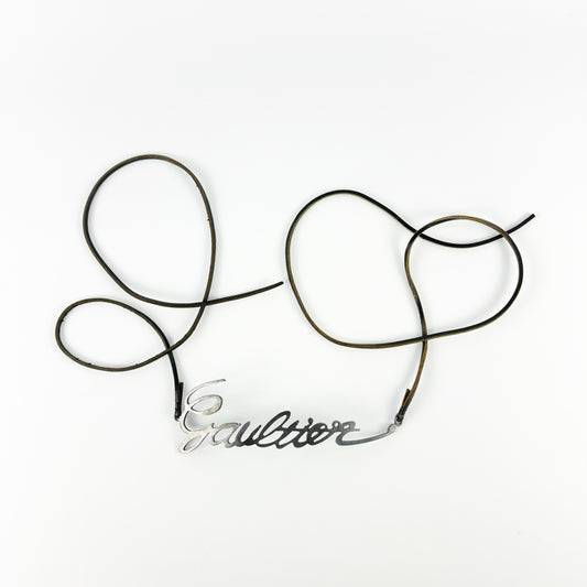 Jean Paul Gaultier Cursive Signature Logo Belt SS2003