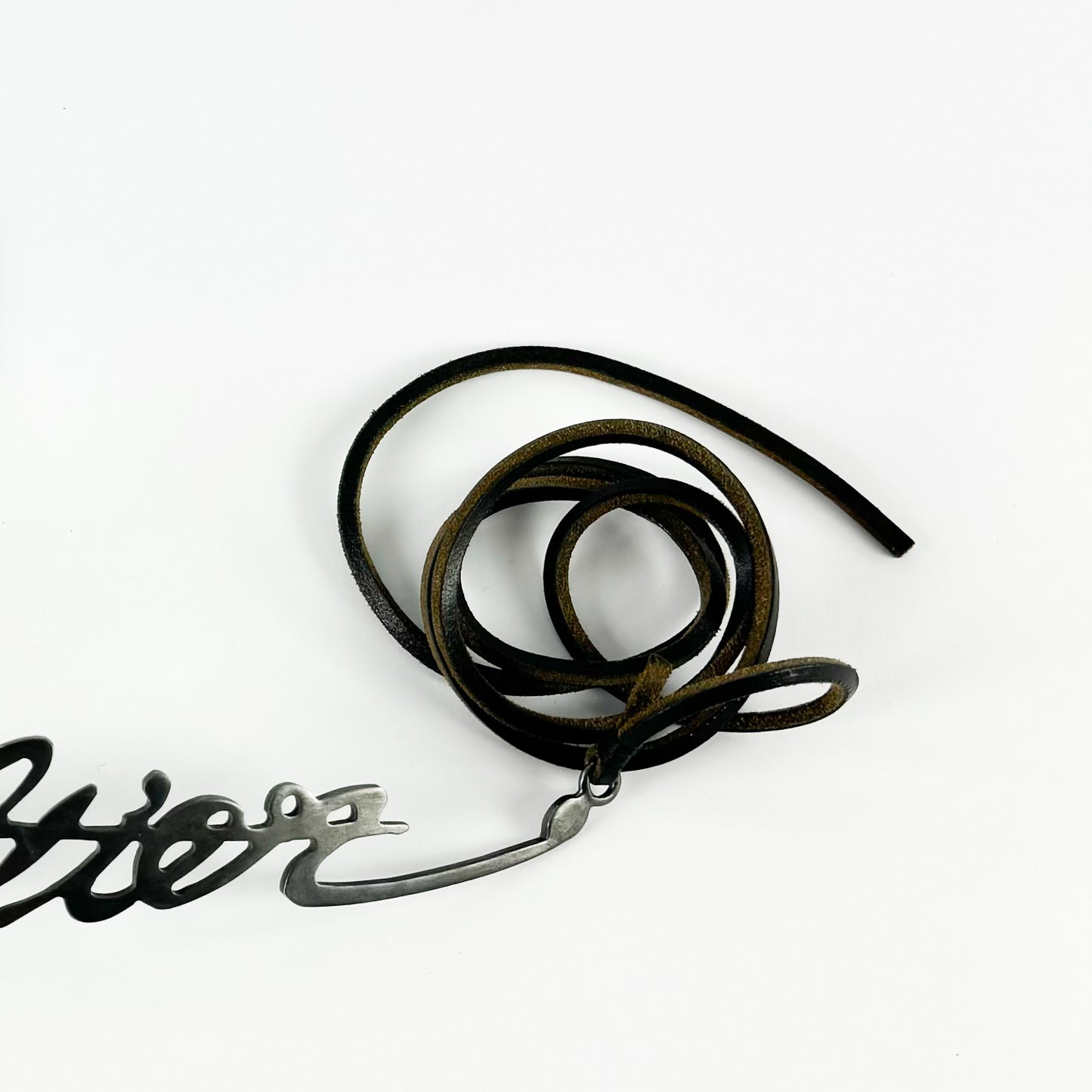 Jean Paul Gaultier Cursive Signature Logo Belt SS2003