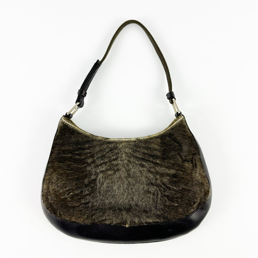 Prada Fur & Leather Mini Shoulder Bag FW1999