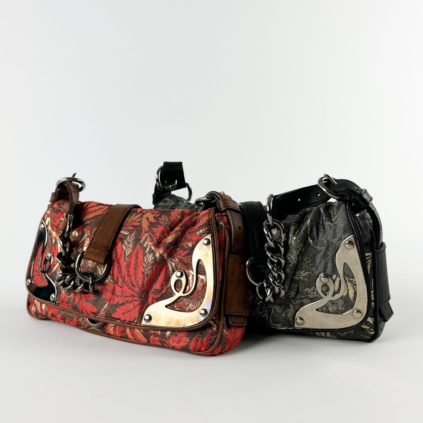 Miu Miu Cowboy Jacquard Shoulder Bags FW2004