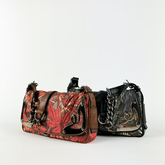 Miu Miu Cowboy Jacquard Shoulder Bags FW2004