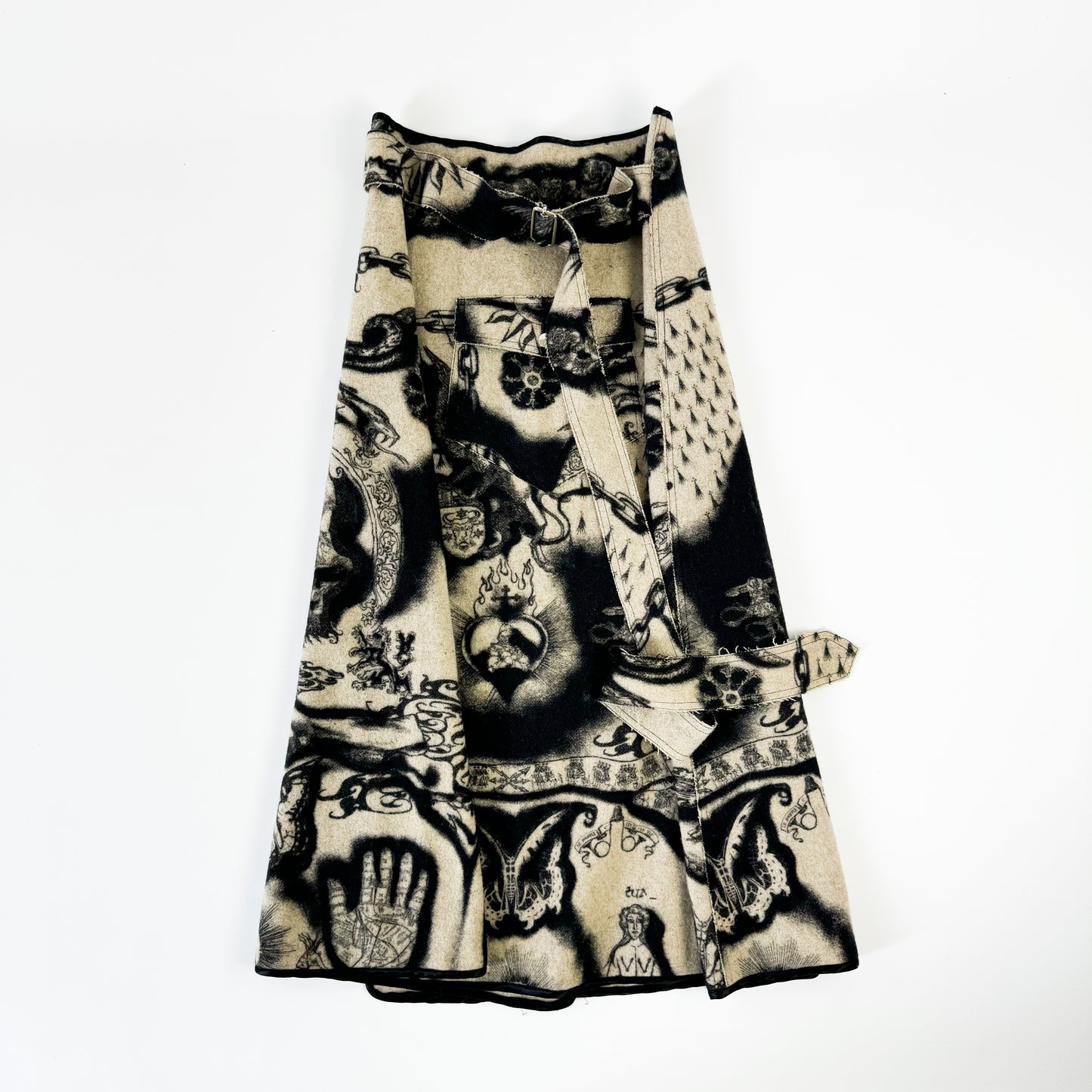 Jean Paul Gaultier Heraldry Maxi Wrap Skirt FW1994