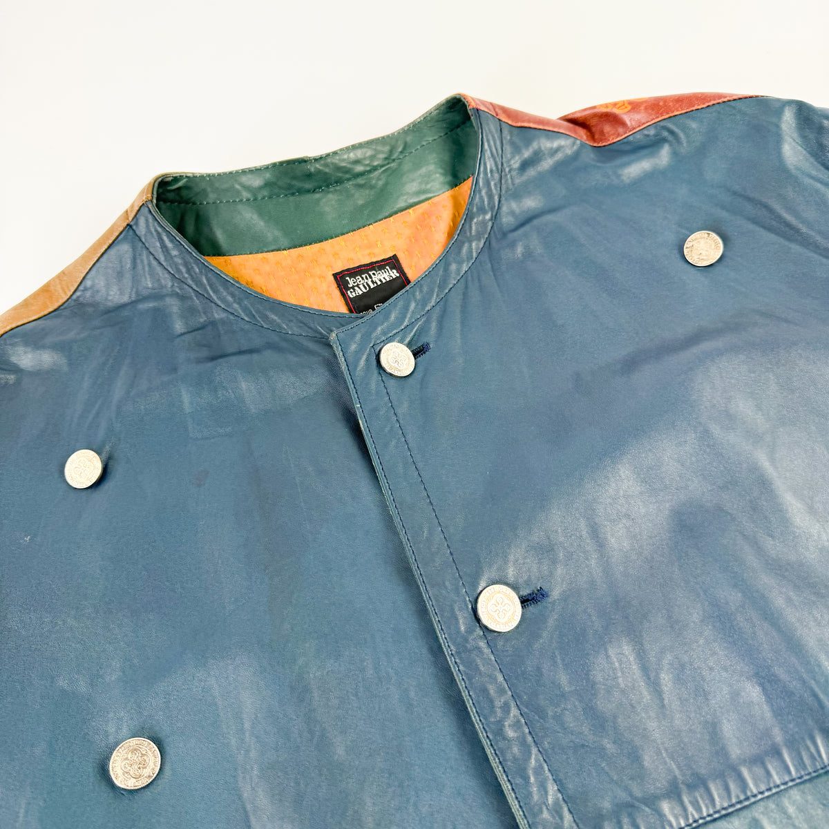 Jean Paul Gaultier Lion & Castle Leather Jacket SS1986