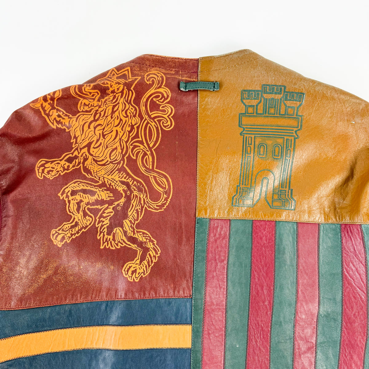 Jean Paul Gaultier Lion & Castle Leather Jacket SS1986