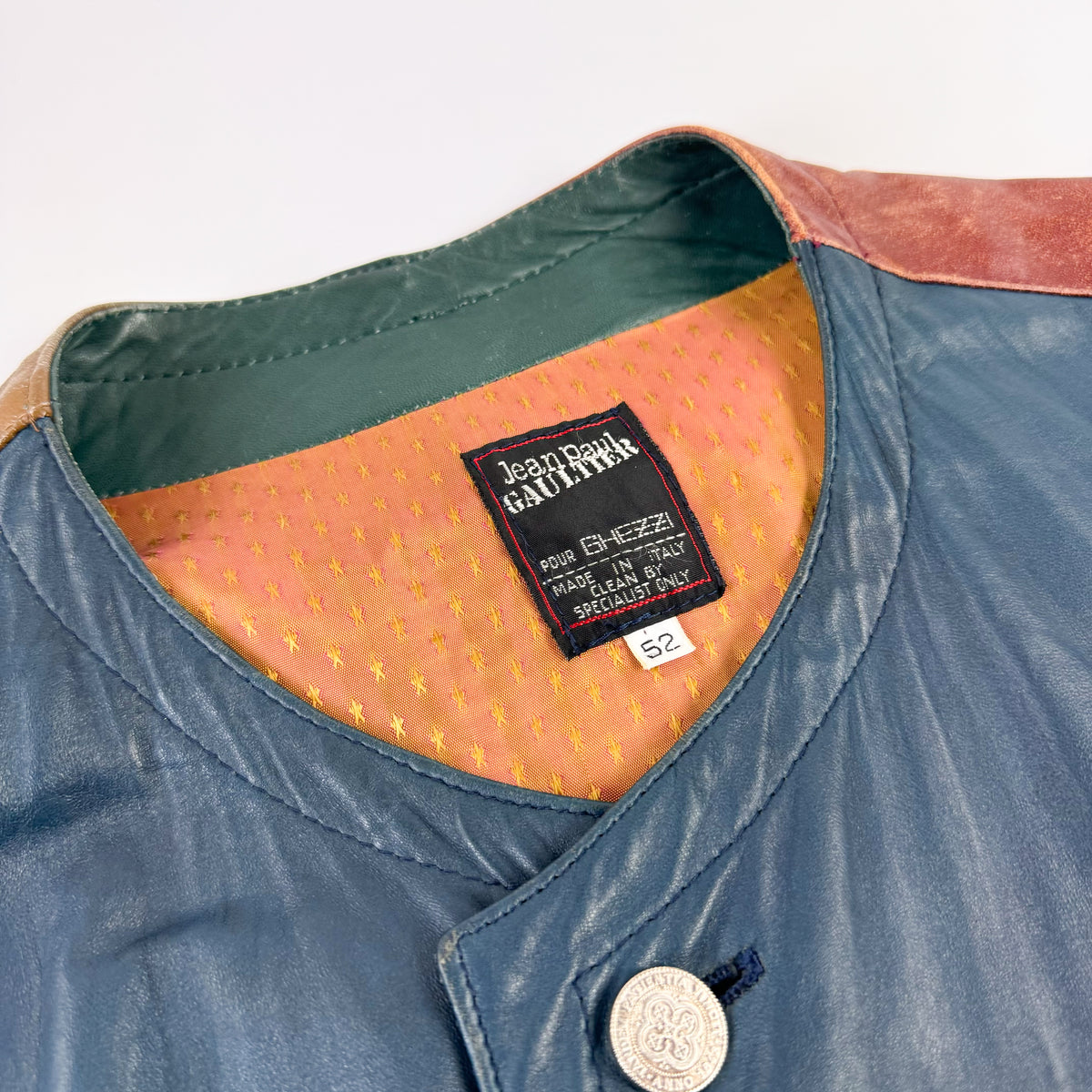 Jean Paul Gaultier Lion & Castle Leather Jacket SS1986