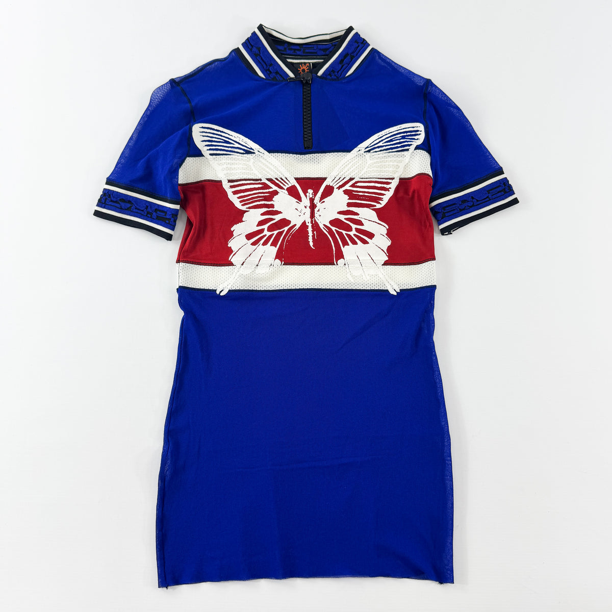 Jean Paul Gaultier Butterfly Polo Mesh T-Shirt 2000s