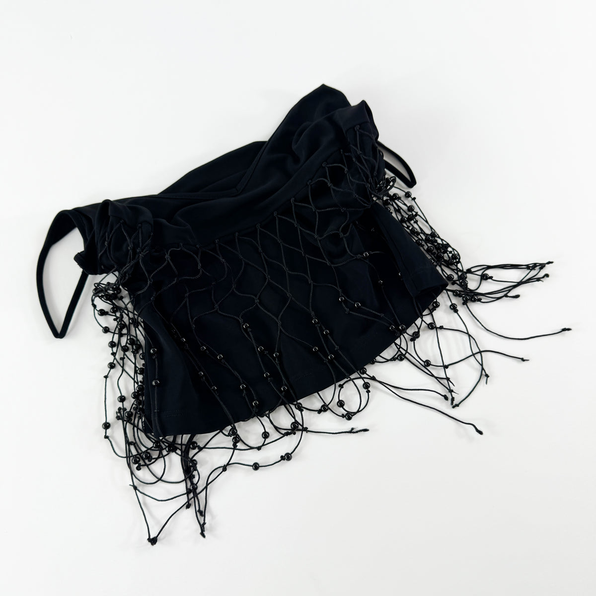 Mugler Camisole with Beaded Fringe 2000s