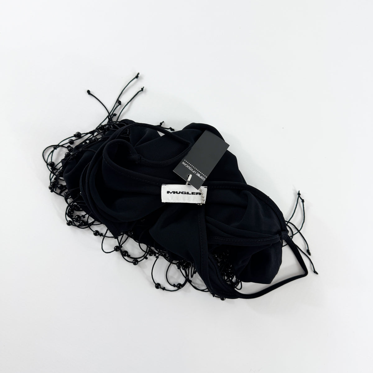 Mugler Camisole with Beaded Fringe 2000s