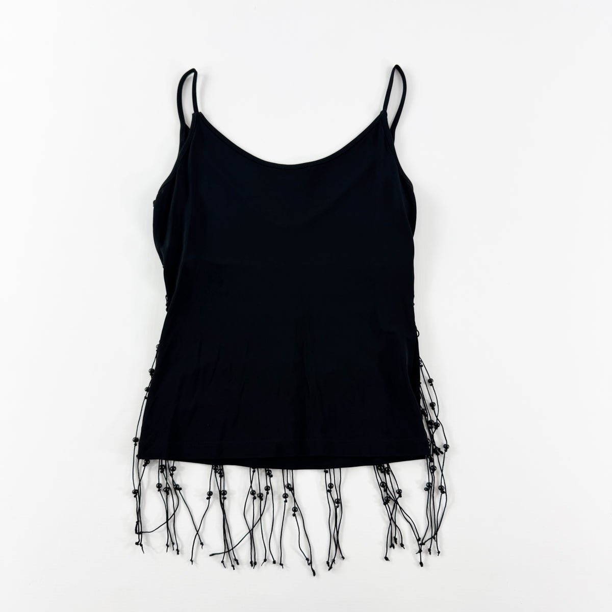 Mugler Camisole with Beaded Fringe 2000s