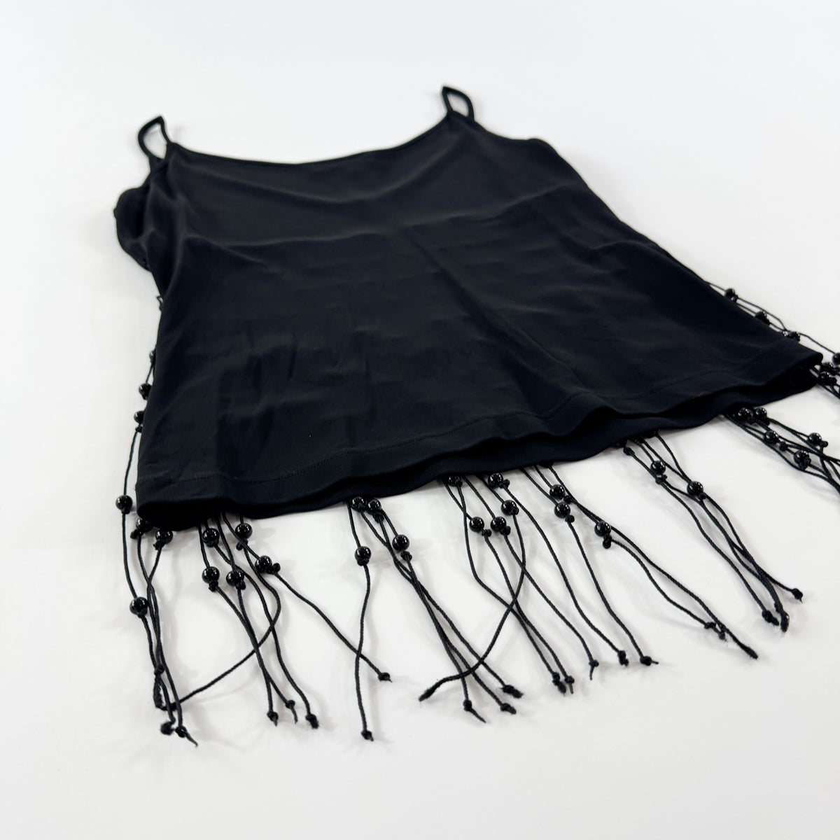 Mugler Camisole with Beaded Fringe 2000s