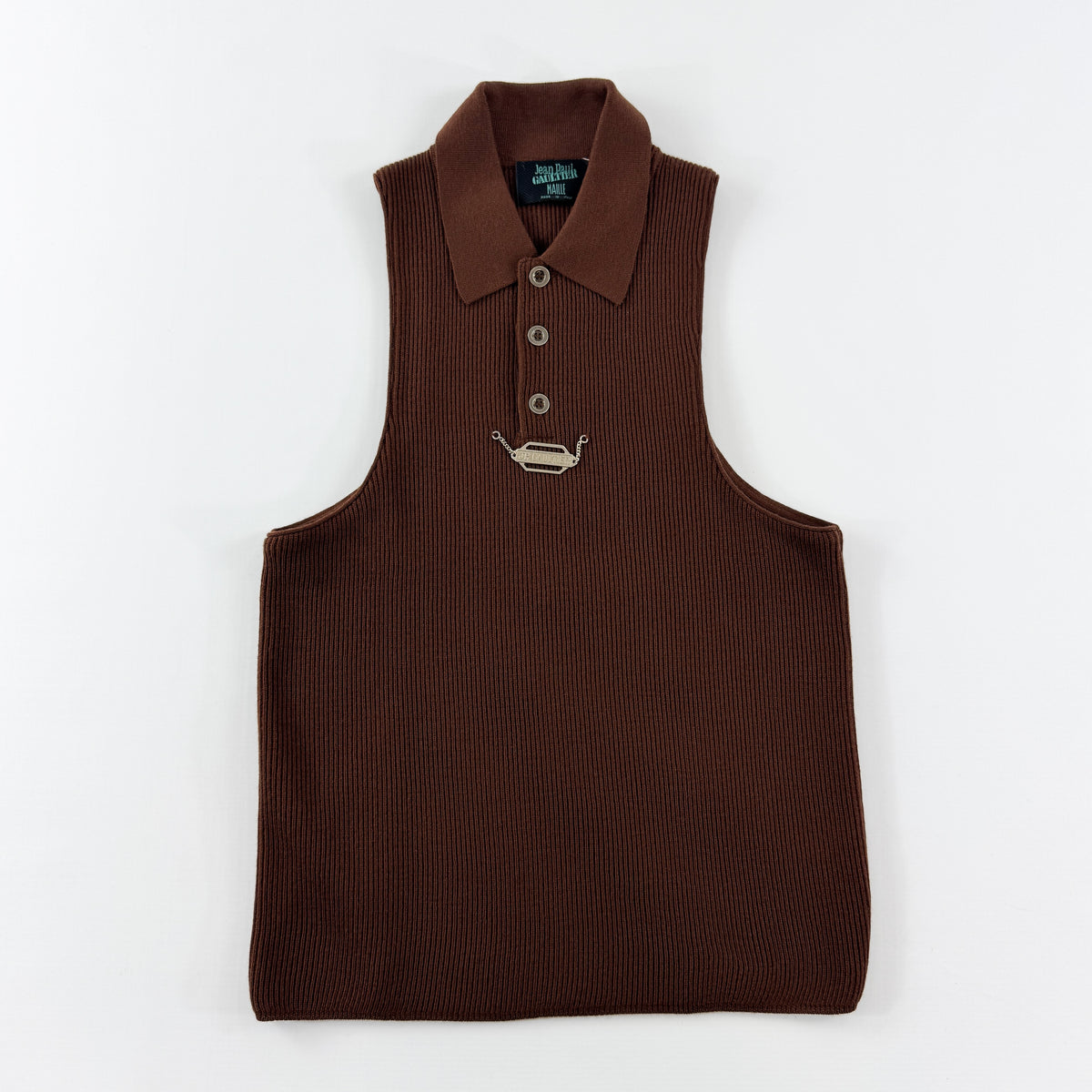 Jean Paul Gaultier Wool Polo with Metal Pendant FW1992