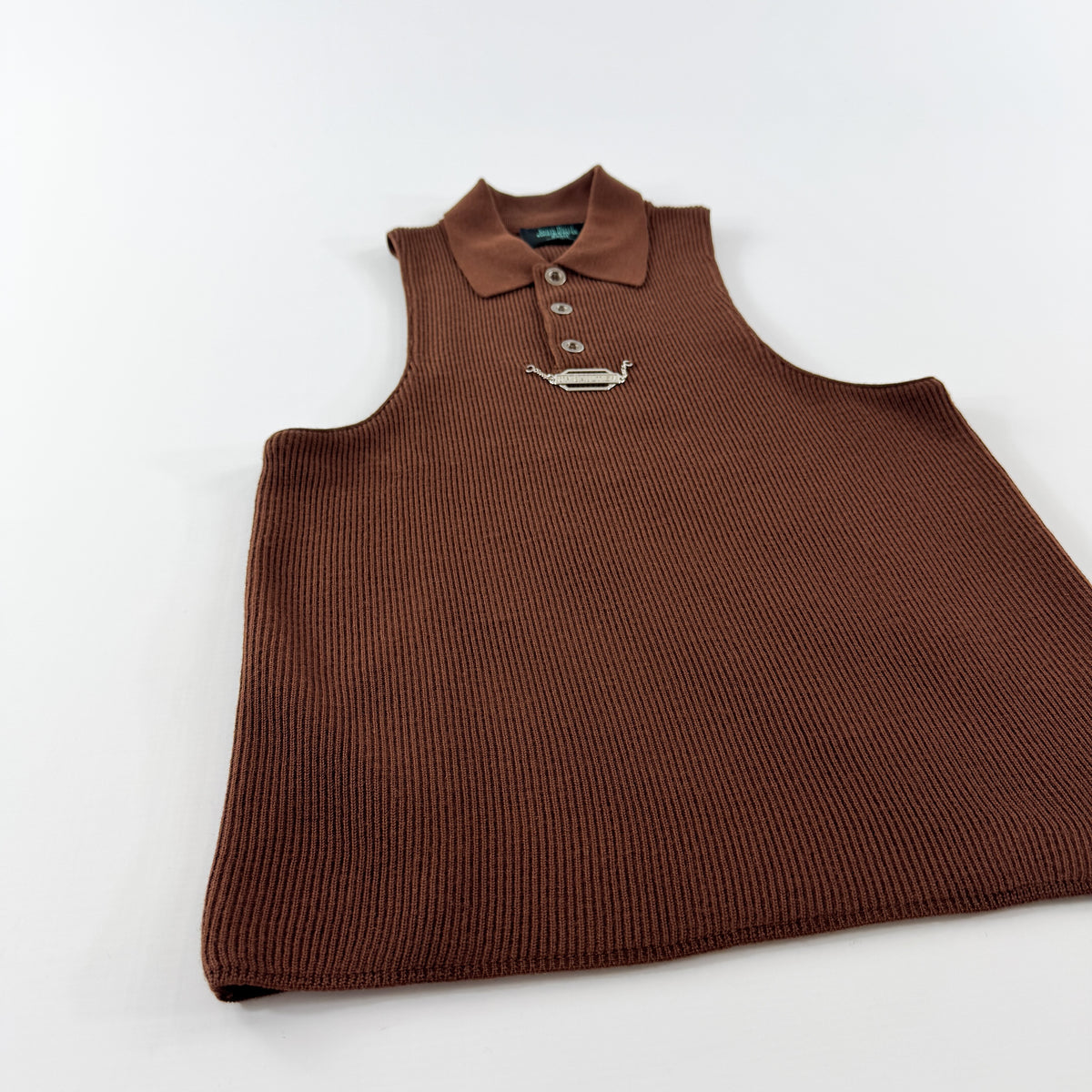 Jean Paul Gaultier Wool Polo with Metal Pendant FW1992