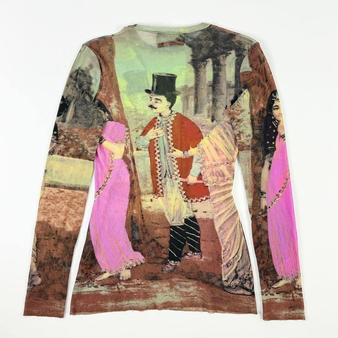 Jean Paul Gaultier "Hommage à Frida Kahlo" Runway Mesh Long Sleeve