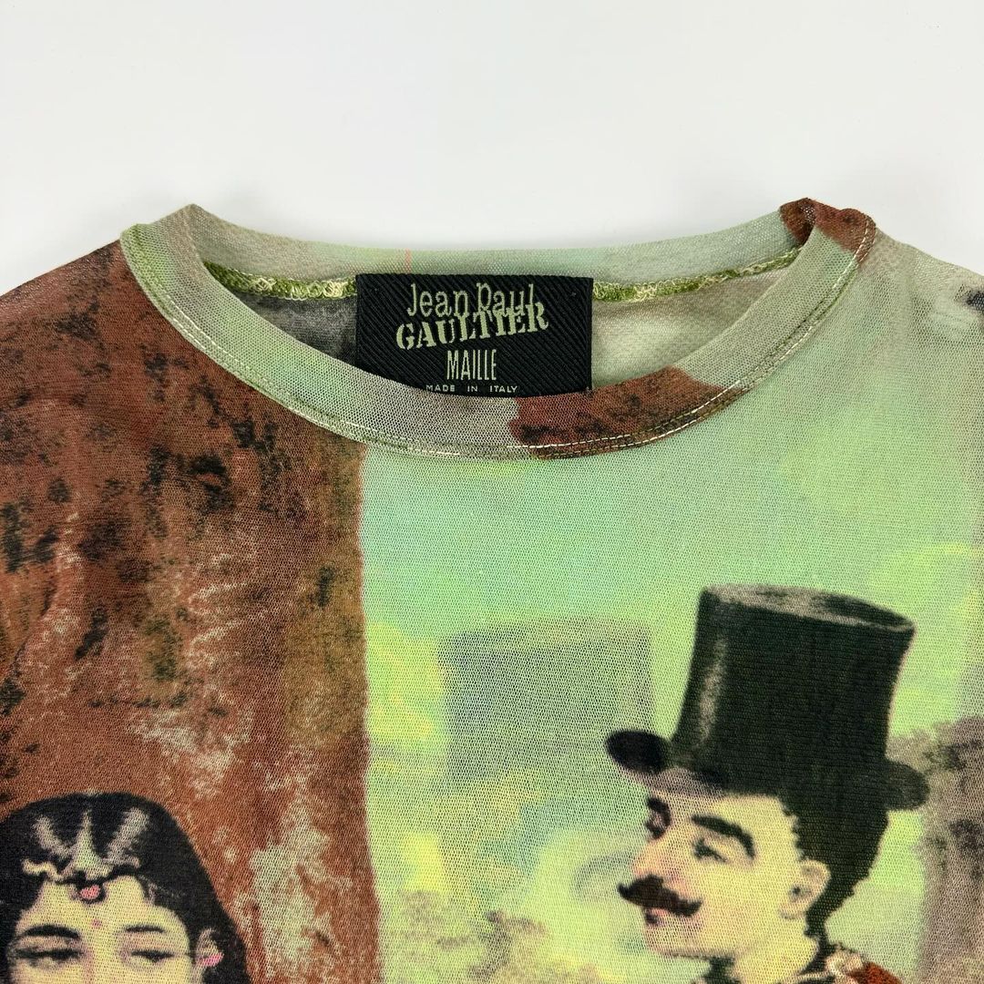 Jean Paul Gaultier "Hommage à Frida Kahlo" Runway Mesh Long Sleeve