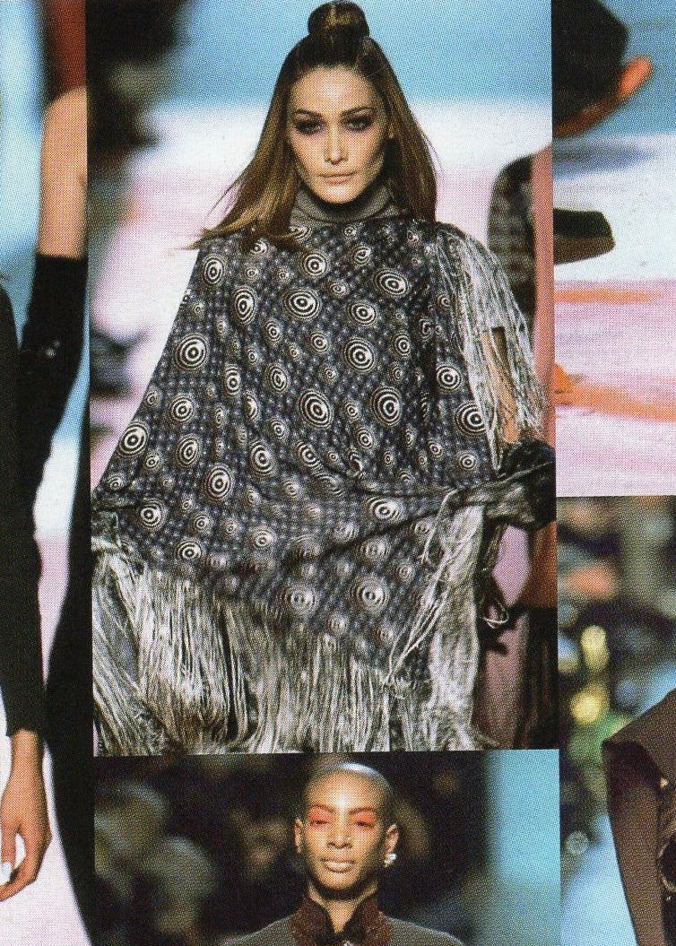 Jean Paul Gaultier Op Art Mesh Long Sleeve FW1996