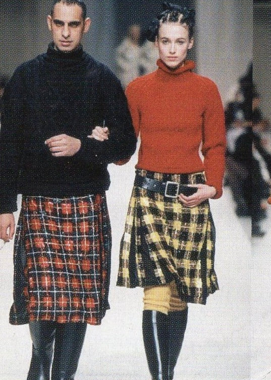 Jean Paul Gaultier Waxed Cable Knit Turtle Neck FW1999