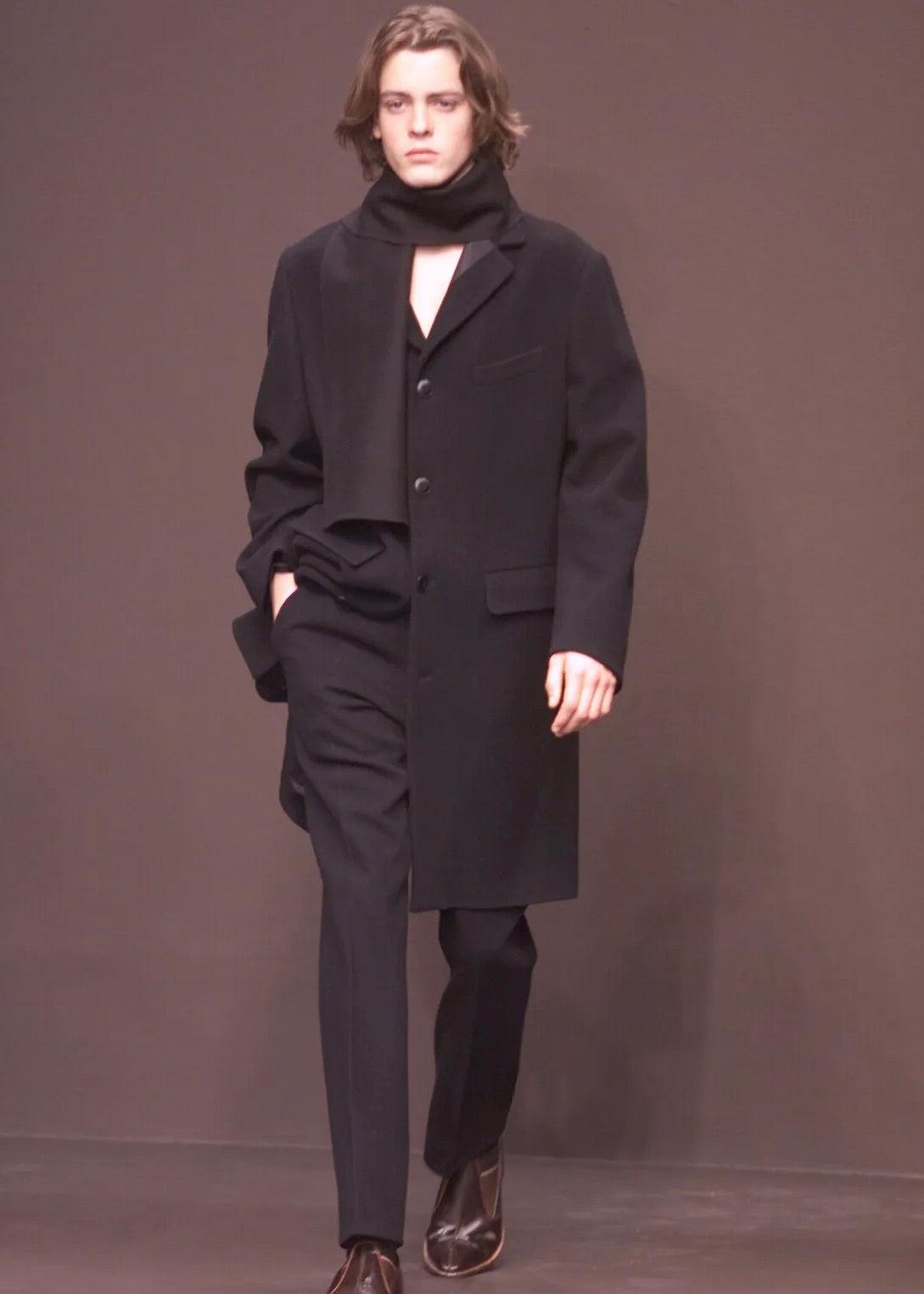 Miu Miu Gray Denim Coat FW2000