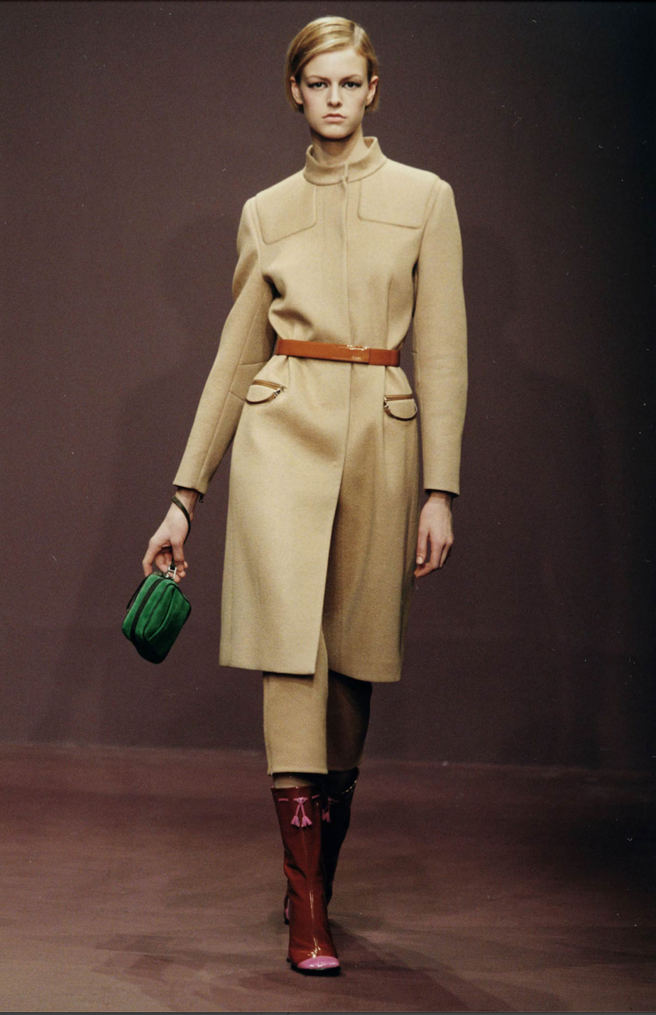 Prada Leather Biker Coat FW1999