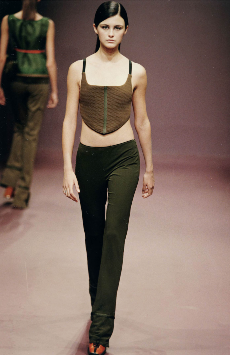 Prada Sporty Suede Leather Runway Heels FW1999