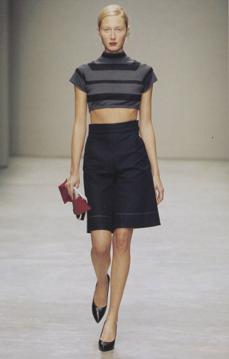 Prada Rectangular Leather Bag with Flat Handle SS2001